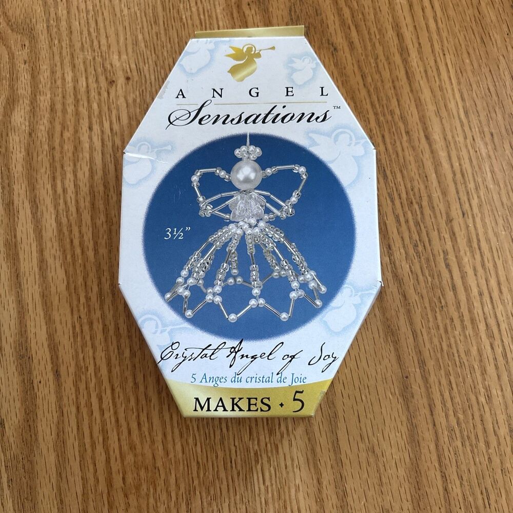Vtg.CCA Angel sensations Crystal Angel of joy bead kit. New original packaging.￼